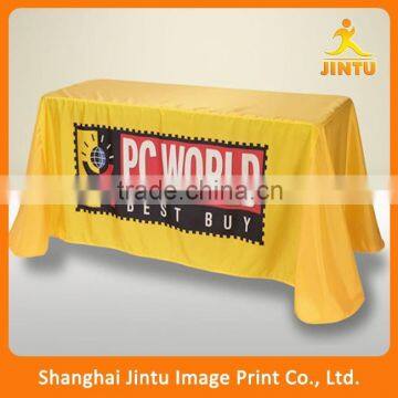 Horizonal table cloth banner for exhibition