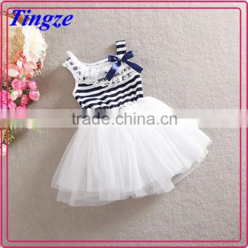 Wholesale fancy kids frock dresses designs cute baby dresses for girls of 7 years old