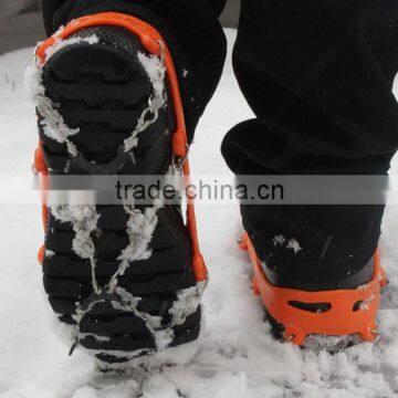 High Quality 12 Tines Walking on Ice Snow Mountain Anti-skid Ice Climbing Silicone Crampons for Shoe Cover photo-2