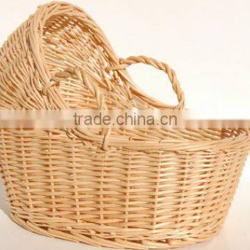 Wicker bassinet wicker baby basket