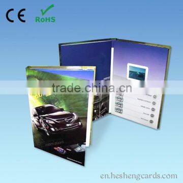 Top quality 2.4"customized video brochure module for business invitation