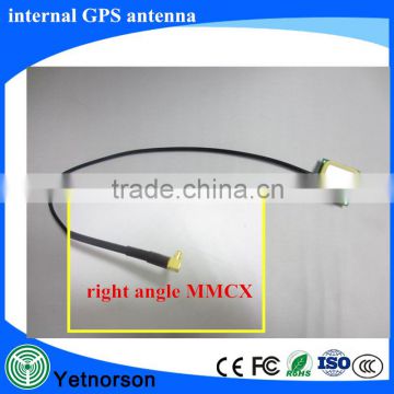 internal active gps antenna with 30cm RG174 cable right angle MMCX