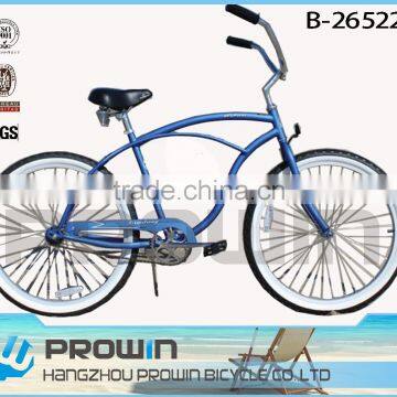 Classic Singple Black Beach cruiser bicycle/ cruiser bike,china supplier/ Direct Factory Price Trade Assurance(PW-B26522)