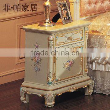Italian Furniture Reproduction - Baroque Solid Wood Handcraft Bedstand-classic Bedroom Furniture photo-3