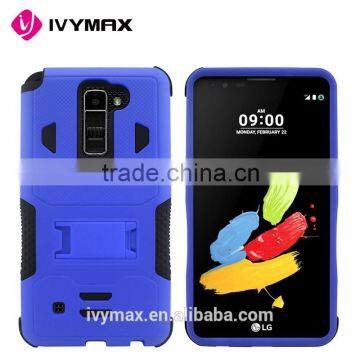 IVYMAX New Top Quality Rugged Impact Armor Hybrid Heavy Duty with Kickstand Cover For LG K520 Stylus2/LS775 Cell Phone Case