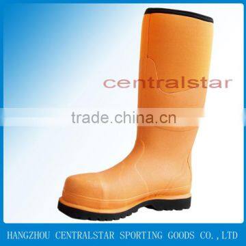 yellow boots rubber steel toe cap safety gumboots ST-1772