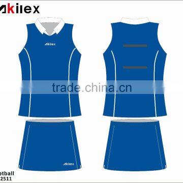 Professional custom design netball jersey in china