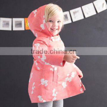 DB1486 davebella 2014 winter new arrival flour printed baby coat babi outwear baby clothes winter outwear