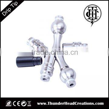 2016 Ceramic drip tip Electronic cigarette stainless steel nozzle dripping atomizer