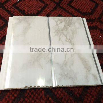 Building Materials Waterproof Fireproof 20cm Ceiling Design Silvery Line Pvc Panel Ceiling photo-3