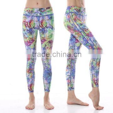 Sublimation Printed Capri, Skinny Sports Pants, Dri Fit Gym Wear, Sexy Belly Dance Tights, Fitness Yoga Leggings in Shanghai