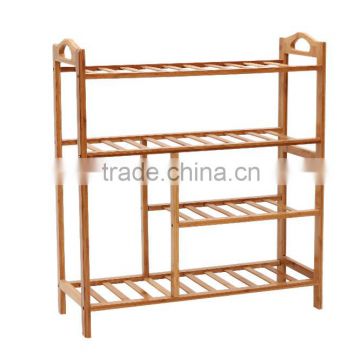 2015 new design Bamboo Entryway Shoe Shelf original practical shoes rack