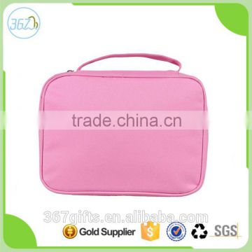 Simple pure colour portable Hanging Polyester Toilet Bag