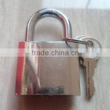 Best quality chrome plated key alike padlock