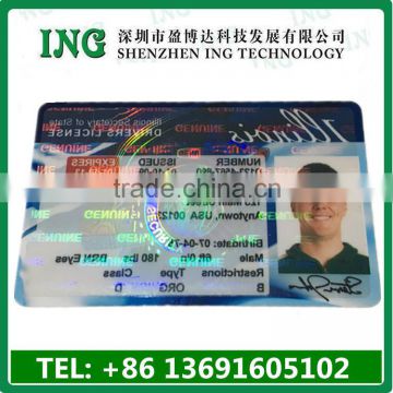 Customized ID Card Hologram Overlays