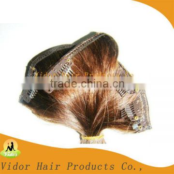 Top Quality Shedding Free Virgin Indian Clip In Hair Weaving