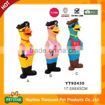 Cute Animal Squeaker Inside Shape Dog Toy Latex