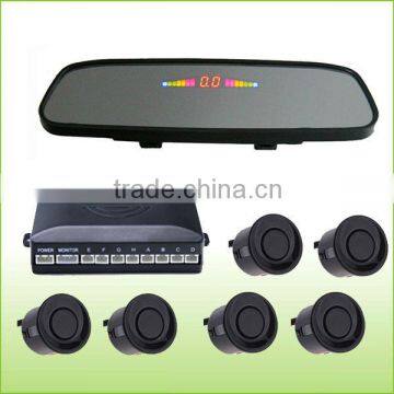 LED rearview mirror car parking sensor system