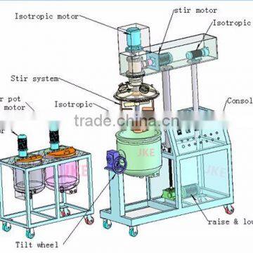 JKE-30L China Best Stainless Steel Cosmetic Vacuum Powder Emulsifier photo-6