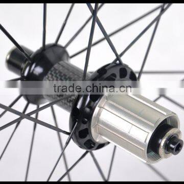 New Arrival 700c Bicycle Carbon Rims 56mm Hidden Spokes Wide 27mm Clincher Wheelset Toray Carbon Rims photo-3