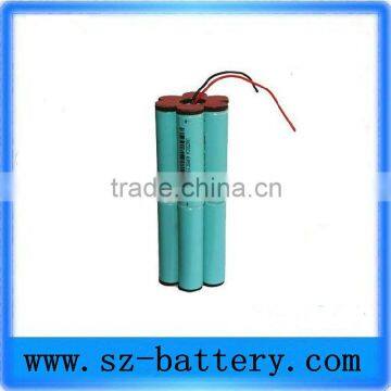 7.4V 12Ah li ion flashlight battery pack