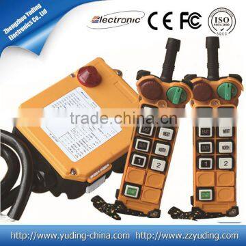 Wired remote control/ rf transmitter and receiver long range 433 mhz overhead crane two speed controller