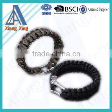 Factory new design meaning braided rope elastic fabric bracelet for sale