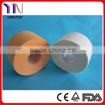 medical cotton sports tape/medical zinc oxide tape