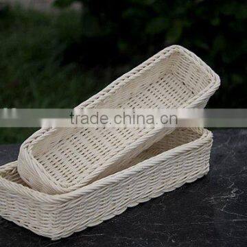 natural bread rattan tray