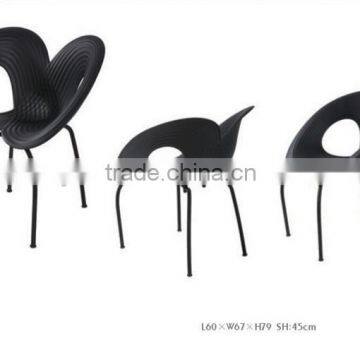 Modern Butterfly Shaped Dining Chairs Plastic Chairs With Metal Legs photo-4