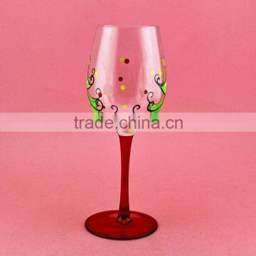 High Quality Champang Wine Glass With Painting Hot Sale photo-2