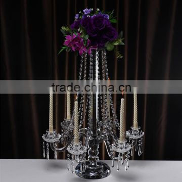 2016 birthday decoration wholesale candlestick holder wedding crystal