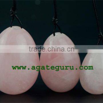 Rose quartz eggs yoni egg