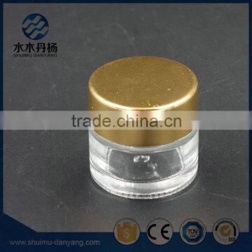 10ml Golden Screw Cap Clear Glass Cosmetic Cream Jar photo-6