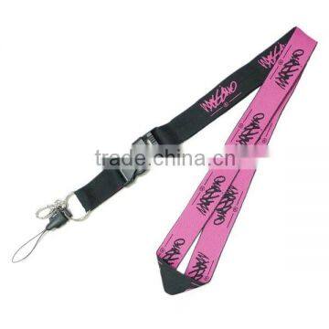 china factory custom ID card woven lanyard neck strap