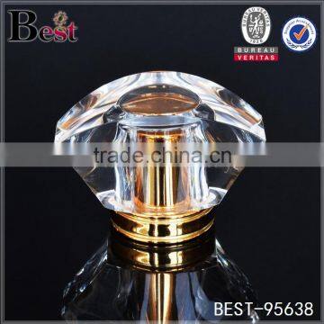 empty glass use, clear surlyn material, fashionable design , diamod perfume cap