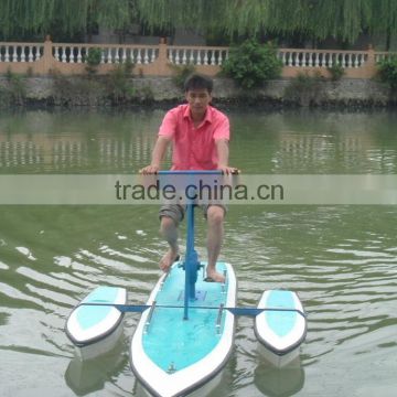 high quality fiberglass water pedal boat, pedalo, water boat