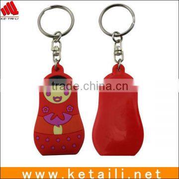 Fashionable pvc key tag custom design fish shape