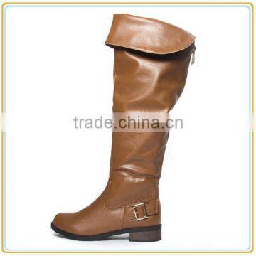 Sexy Ladies Round Toe Boots Women Over the Knee Riding Flat Boots photo-2