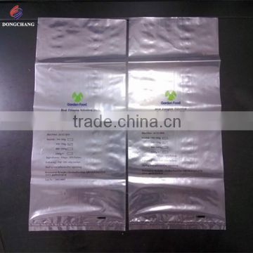 Plastic pe vacuum bag for frozen food packaging with customized printing