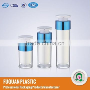 Cosmetic Use round plastic acrylic airless bottles