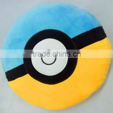 Factory good quality Stuffed Poke Ball pillow Round Cushion pokemon Pillow pokemon go pillow pokemon soft plush pillow