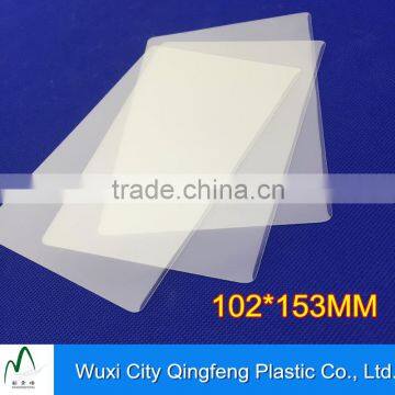 102*153mm Thermal 125mic 5mil Lamination Sheets Hot Laminating Pouches