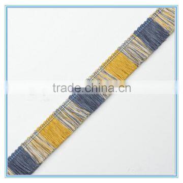 Elegant Cotton Loop Brush Trimmings Fringe For Sofa Cushion Decorative