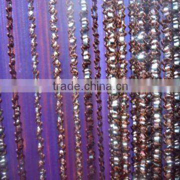 single color string curtains