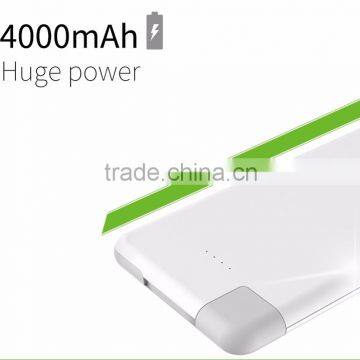 2016 Ultra-slim 6mm Credit Card Size Super Slim Credit Card Business Card Built-in Cable Portable Power Bank 4000mAh photo-4