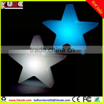 holiday lighting PE plastic star shape lamp/led night light for Christmas decoration