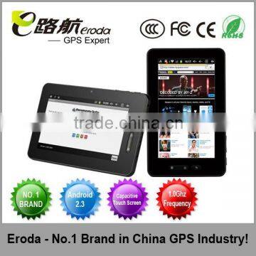 factory price Android 2.3 7''tablet pc+512MB Built-in 2GB+Capacitive 5 point multi touch screen+wifi,3g