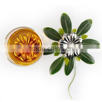 Reusable Stainless Steel Ice Cube, Flower Shape Metal Ice Cube, whisky stones