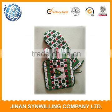 Microwave Glove Potholder Bakeware 2 Set oven mitt cotton and Potholders for BBQ and Kitchen